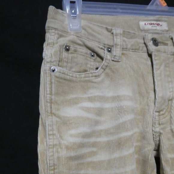 LIQUID JEANS | size 1 | Retro Flared Corduroy / Cords Pants | NWOT - Picture 3 of 16